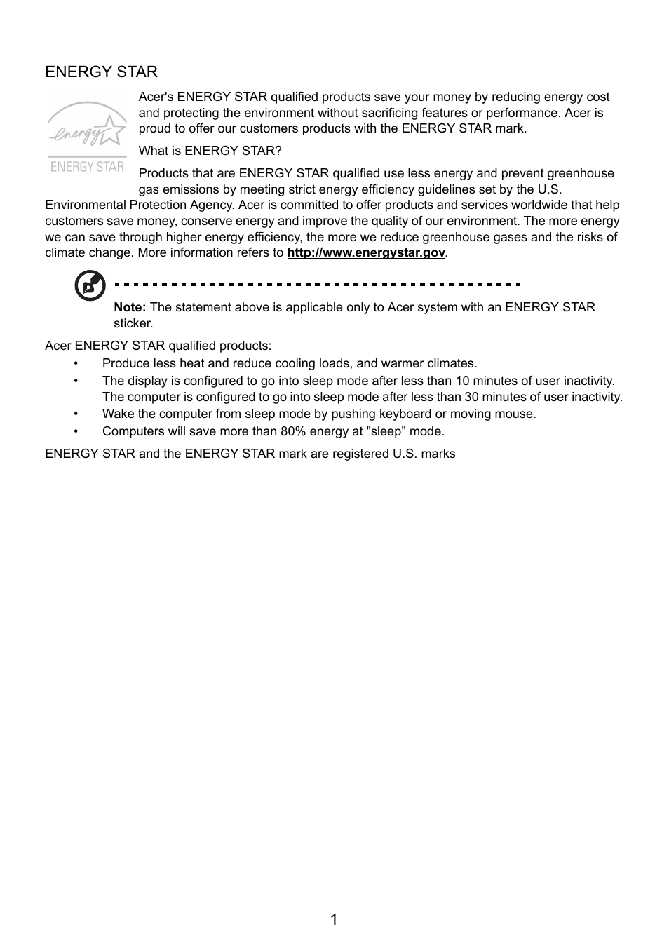 Acer Veriton Z2660G User Manual | 1 page