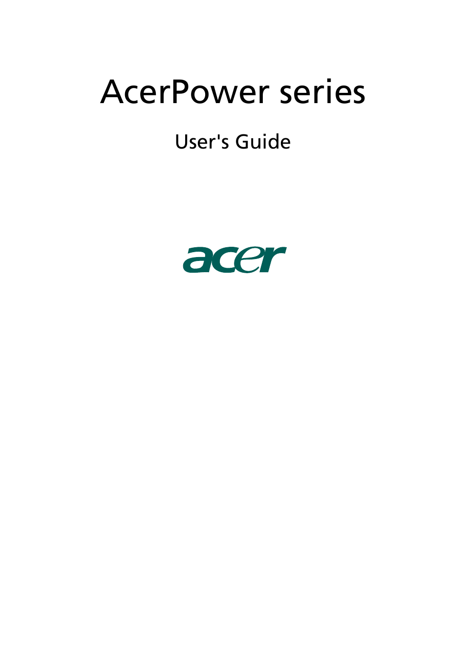 Acer AcerPower FE User Manual | 22 pages