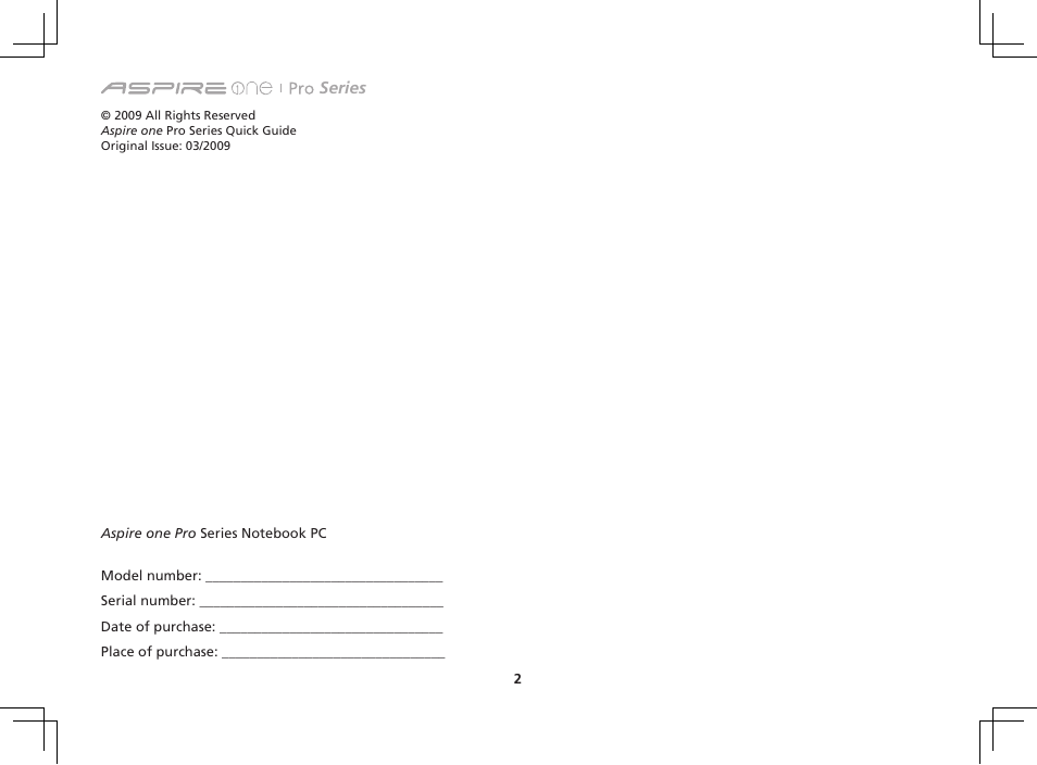Acer AOP531h User Manual | Page 2 / 12