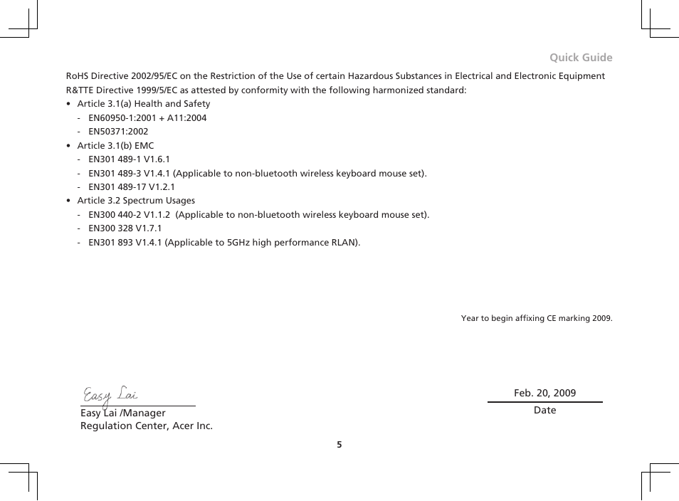 Acer AOP531h User Manual | Page 5 / 12