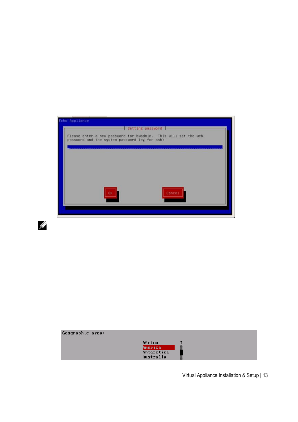 Echo password and time zone configurations | Acer Veriton N2620G User Manual | Page 13 / 57