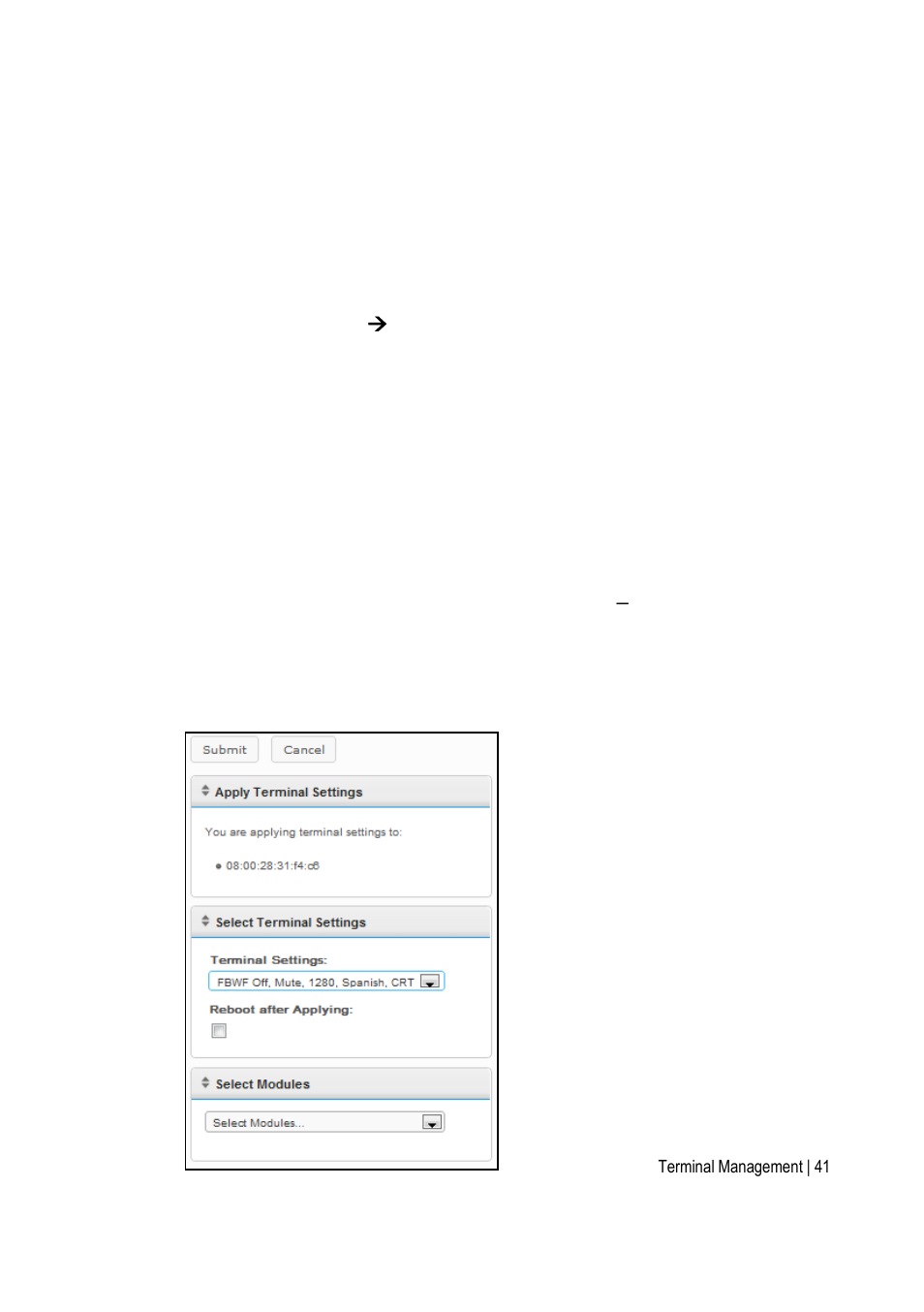 Applying settings to a terminal | Acer Veriton N2620G User Manual | Page 41 / 57