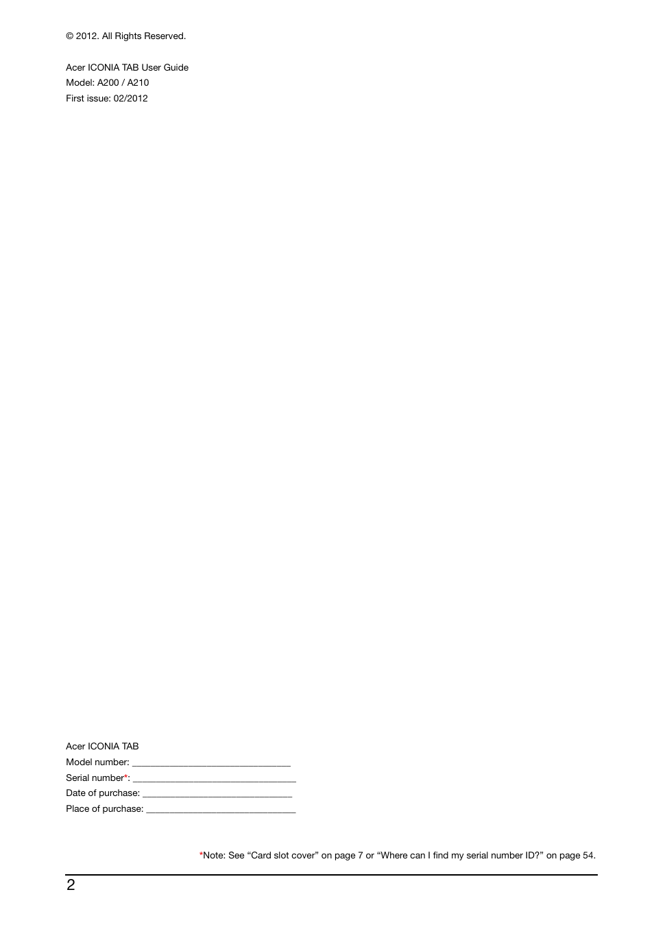 Acer A210 User Manual | Page 2 / 59