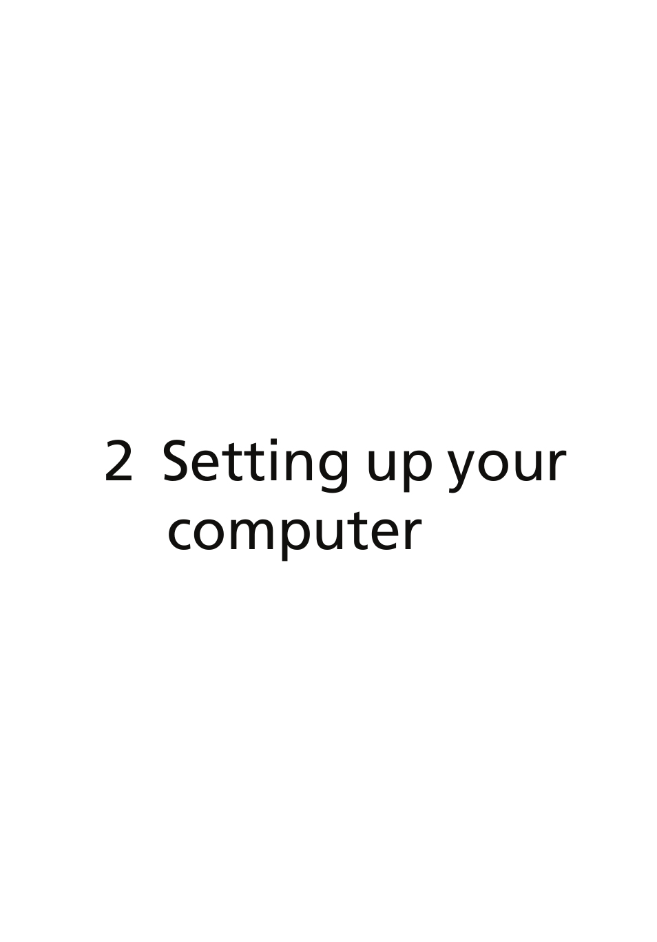 2 setting up your computer | Acer AcerSystem (User Guide) User Manual | Page 15 / 39