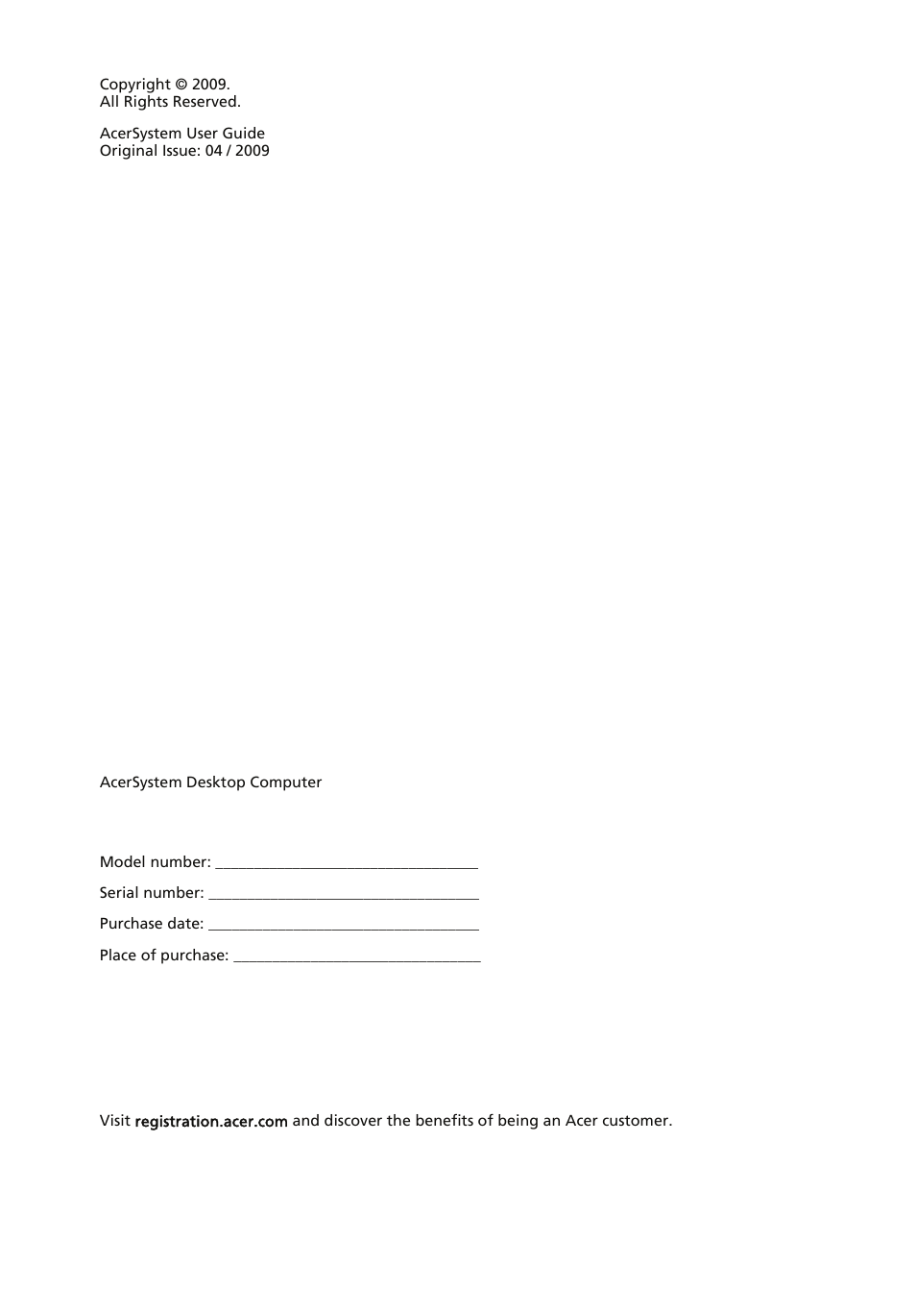 Acer AcerSystem (User Guide) User Manual | Page 2 / 39