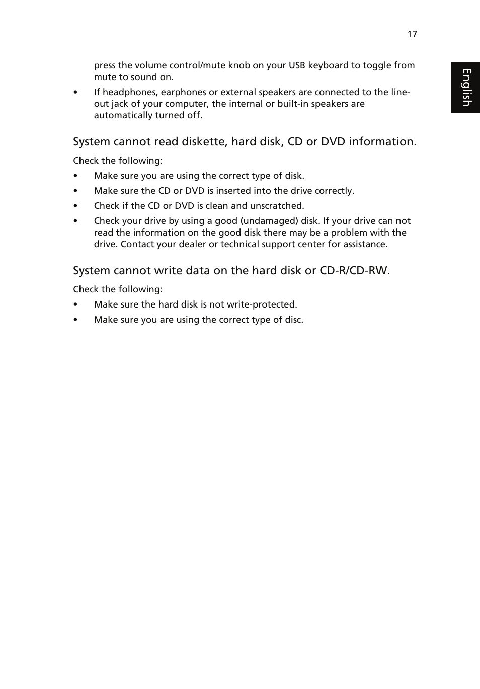 Acer AcerSystem (User Guide) User Manual | Page 27 / 39