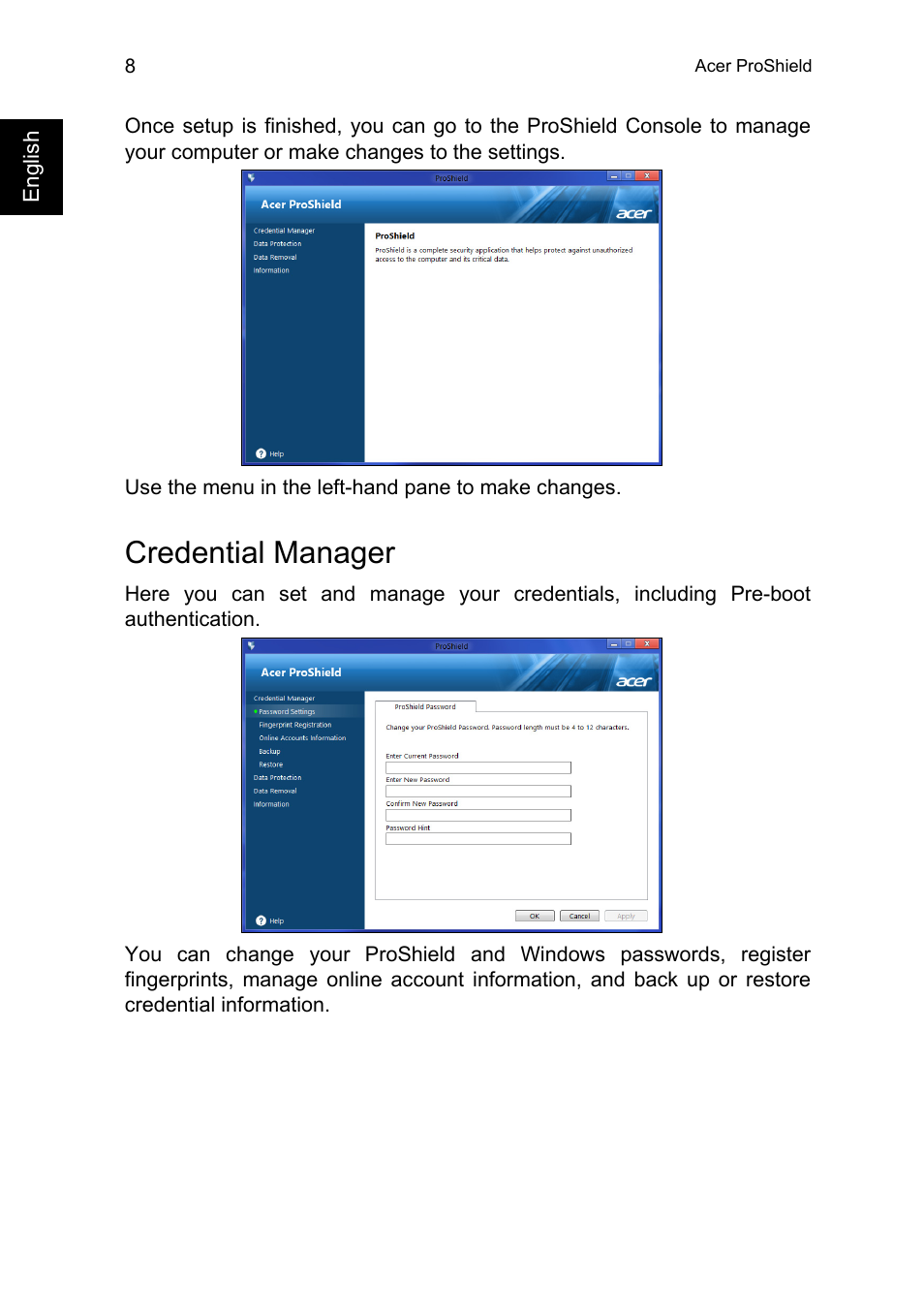 Credential manager | Acer TravelMate P245-MG User Manual | Page 26 / 86