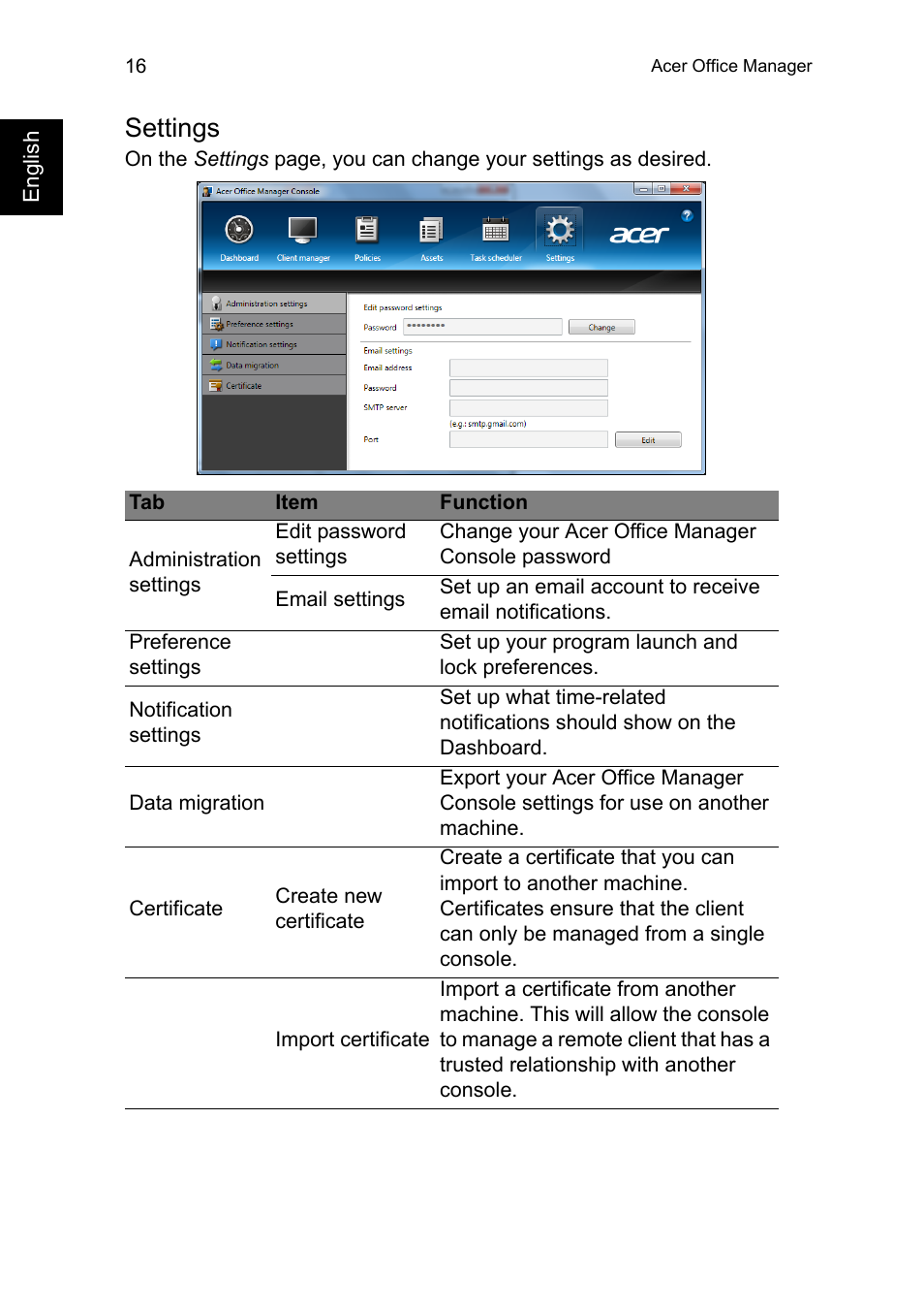 Settings | Acer TravelMate P245-MG User Manual | Page 34 / 86