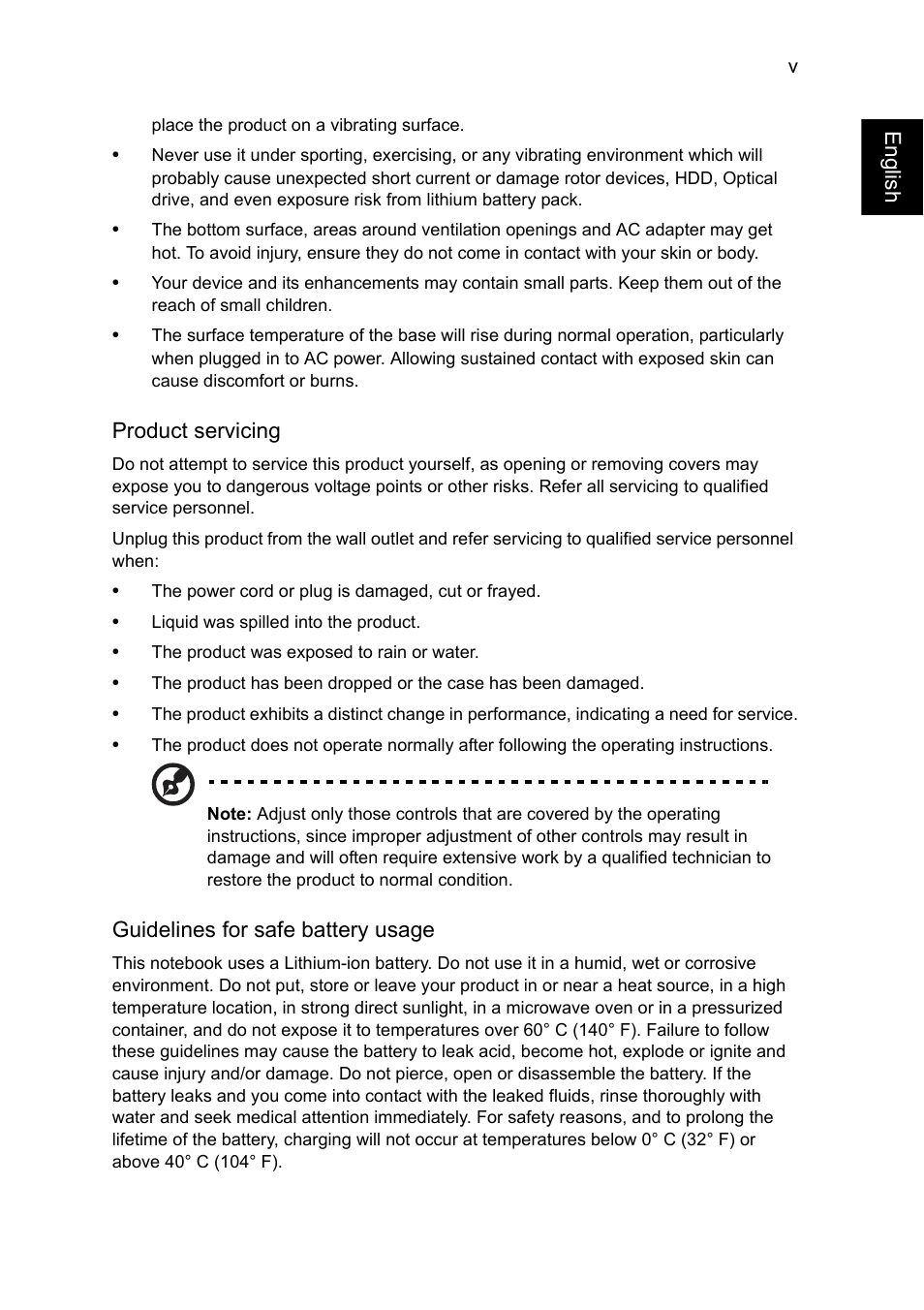 Acer TravelMate P245-MG User Manual | Page 5 / 86