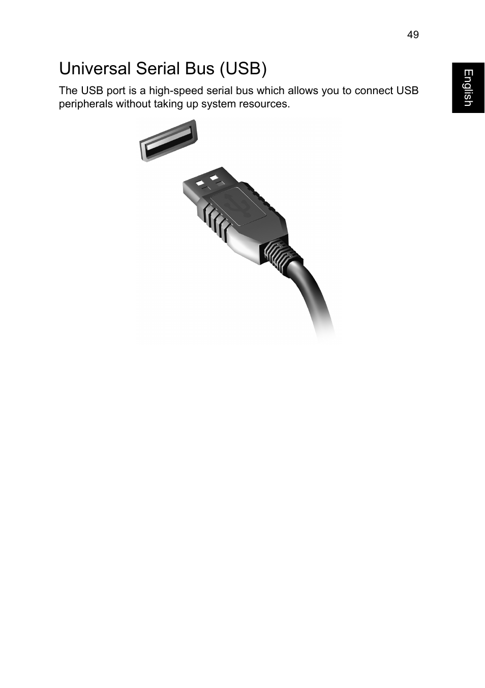 Universal serial bus (usb) | Acer TravelMate P245-MG User Manual | Page 67 / 86