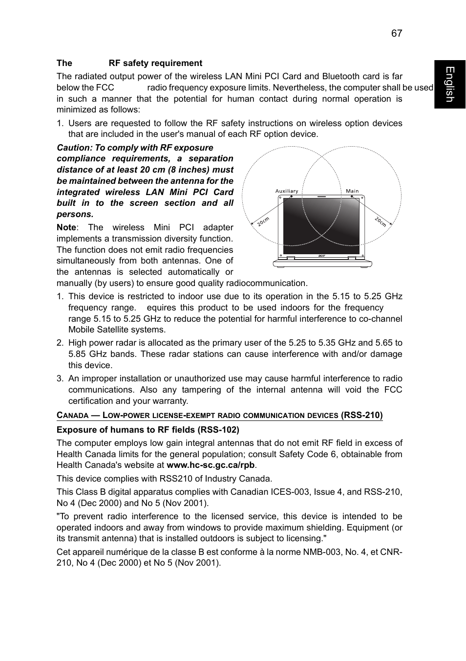 English | Acer TravelMate P245-MG User Manual | Page 85 / 86