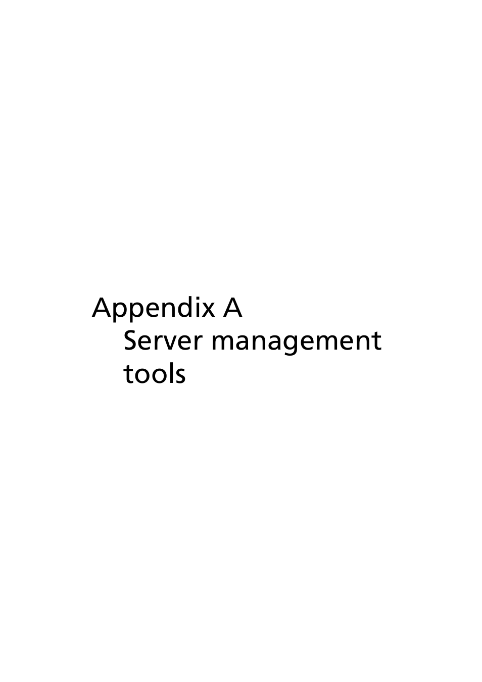 Appendix a server management tools | Acer AR320 F1 User Manual | Page 117 / 171