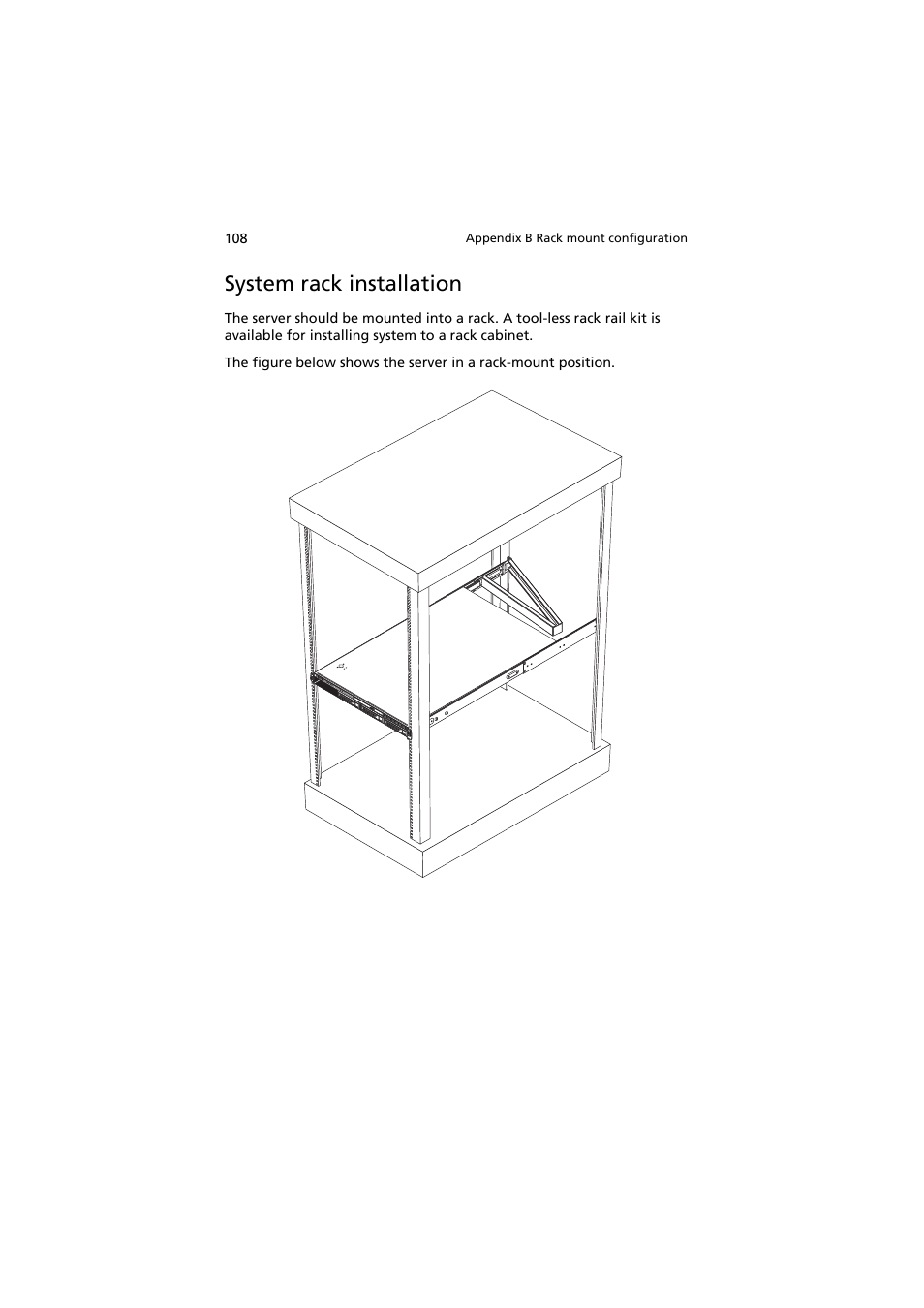 System rack installation | Acer AR320 F1 User Manual | Page 126 / 171