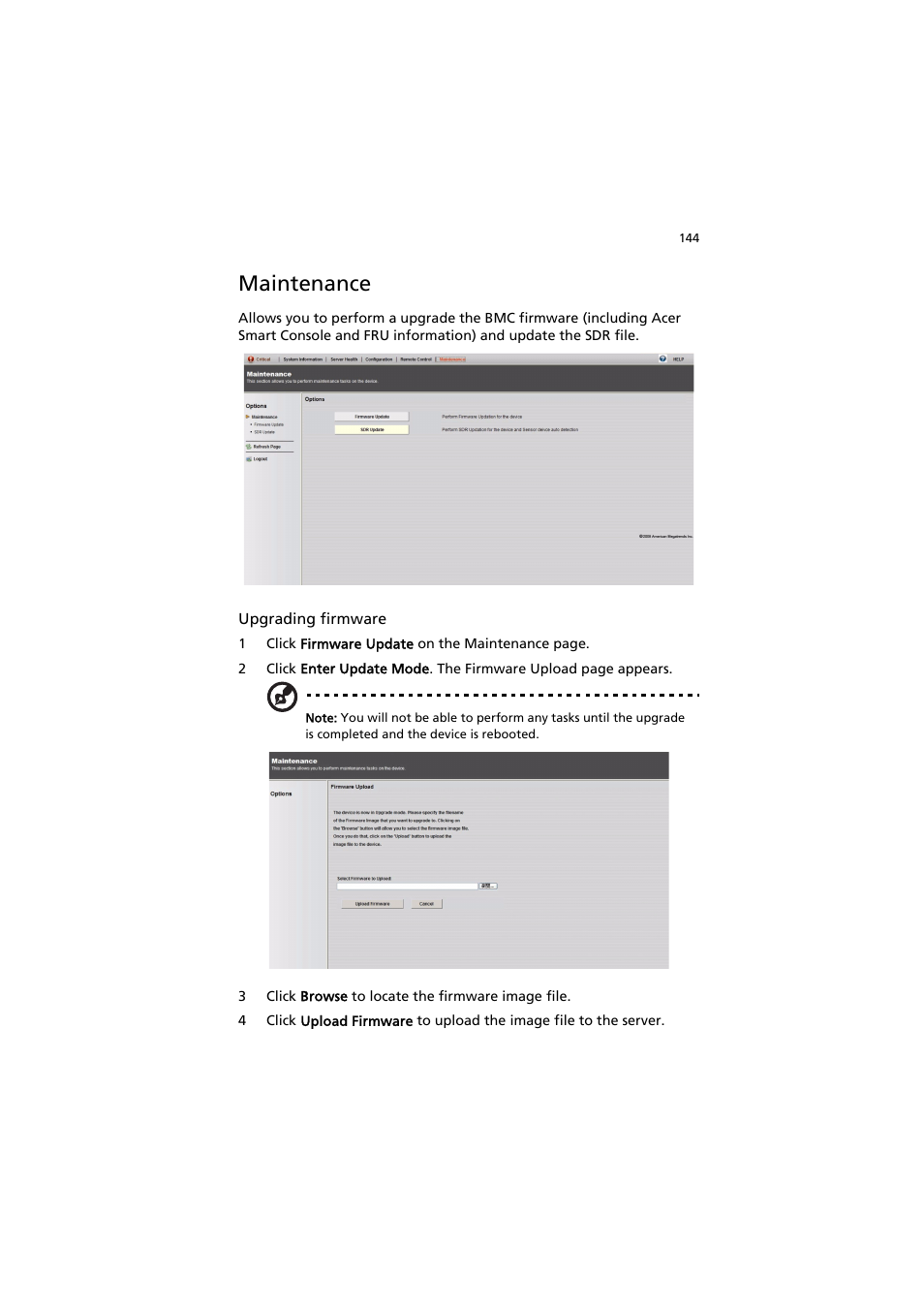 Maintenance | Acer AR320 F1 User Manual | Page 162 / 171