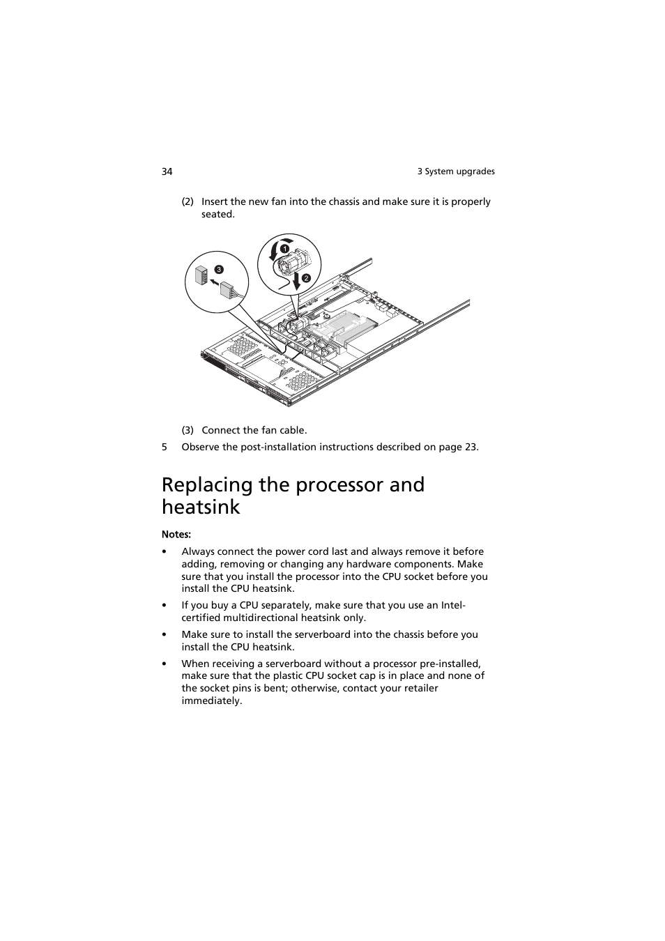 Replacing the processor and heatsink | Acer AR320 F1 User Manual | Page 52 / 171