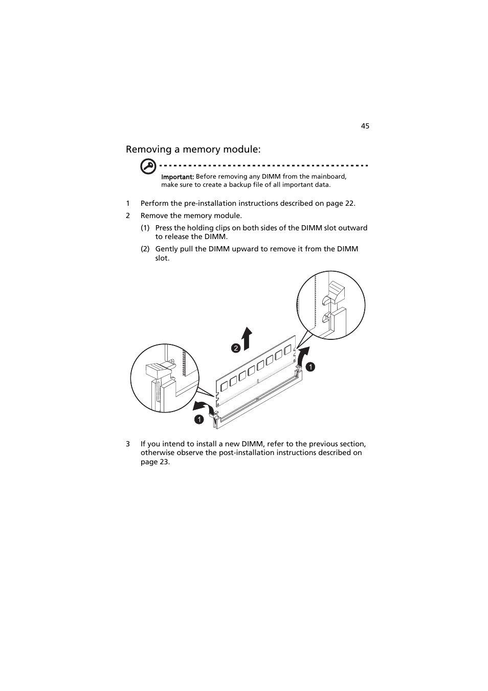 Acer AR320 F1 User Manual | Page 63 / 171