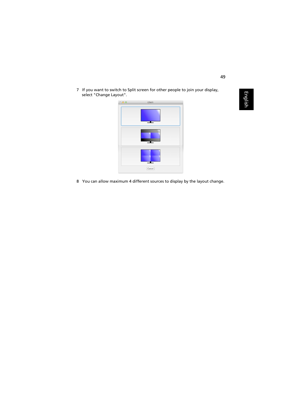 Acer P1373WB User Manual | Page 49 / 58