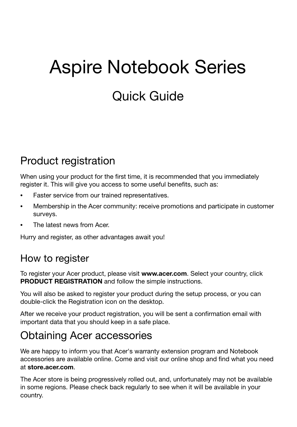 Acer Aspire E1-471 User Manual | 10 pages