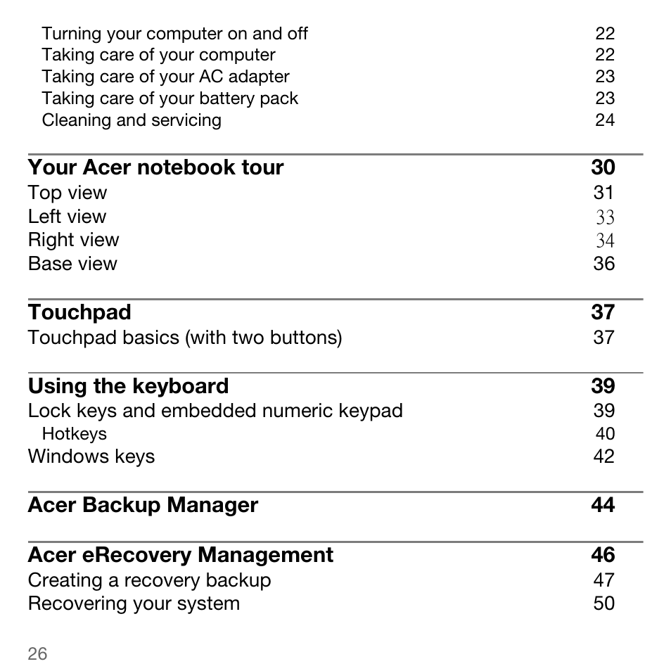 Acer TravelMate 5744Z User Manual | Page 26 / 95