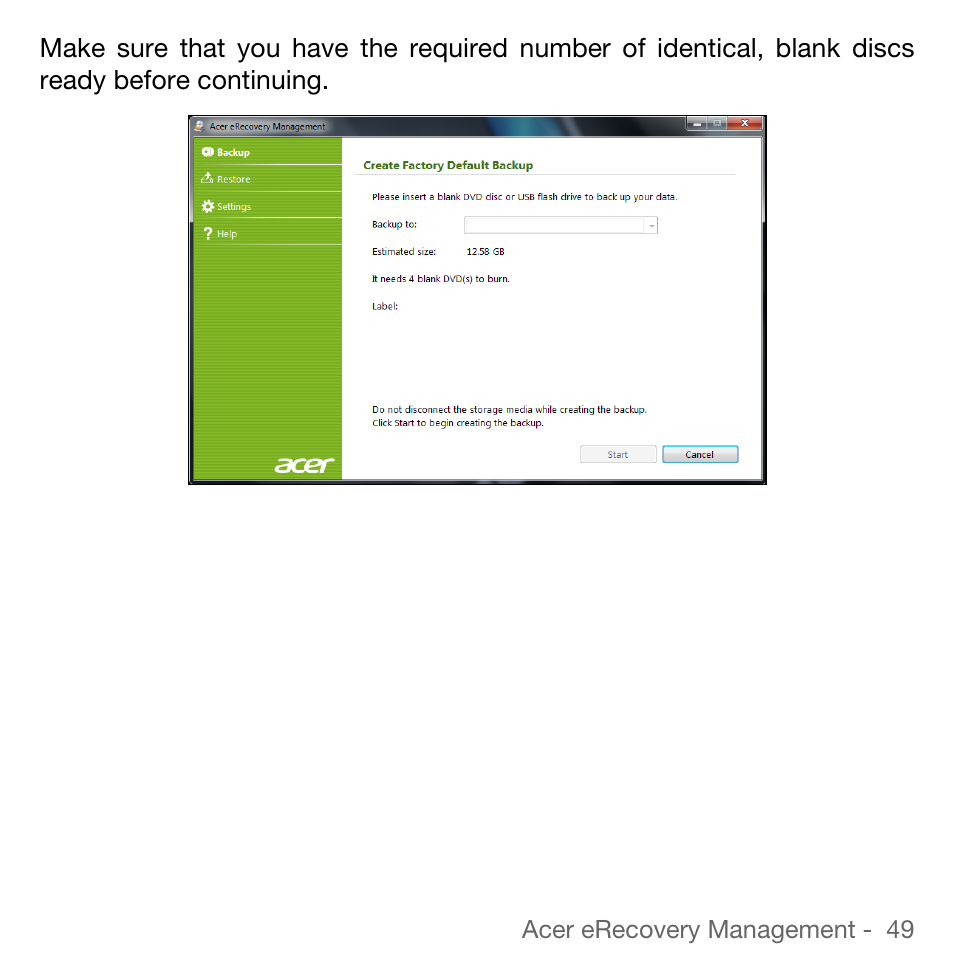 Acer TravelMate 5744Z User Manual | Page 49 / 95