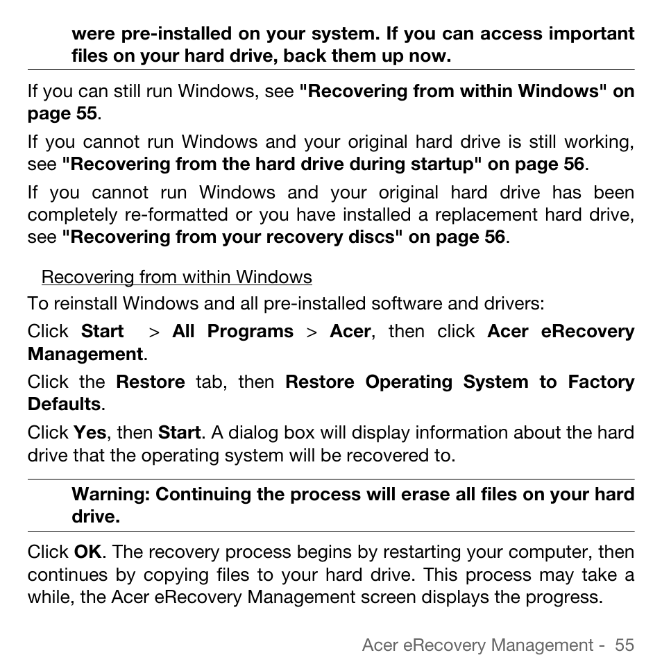 Acer TravelMate 5744Z User Manual | Page 55 / 95