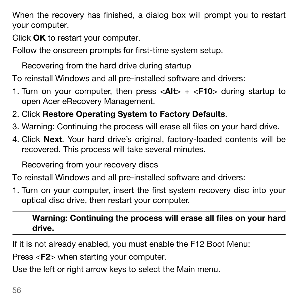 Acer TravelMate 5744Z User Manual | Page 56 / 95