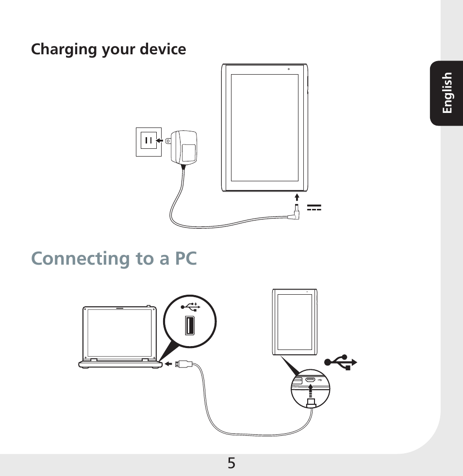 Connecting to a pc | Acer A501 User Manual | Page 5 / 8
