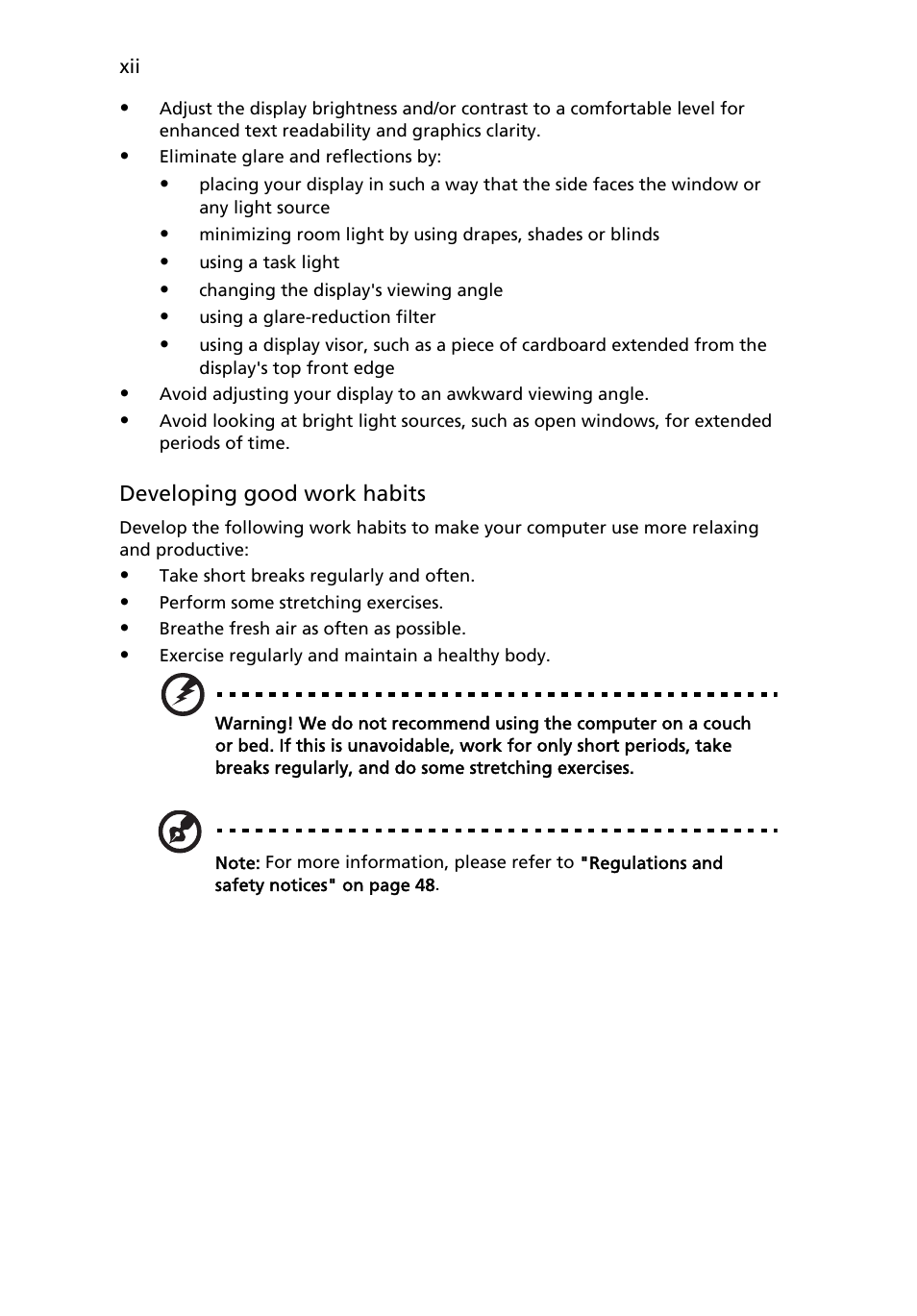 Acer Aspire Series (Generic User Guide) User Manual | Page 12 / 73