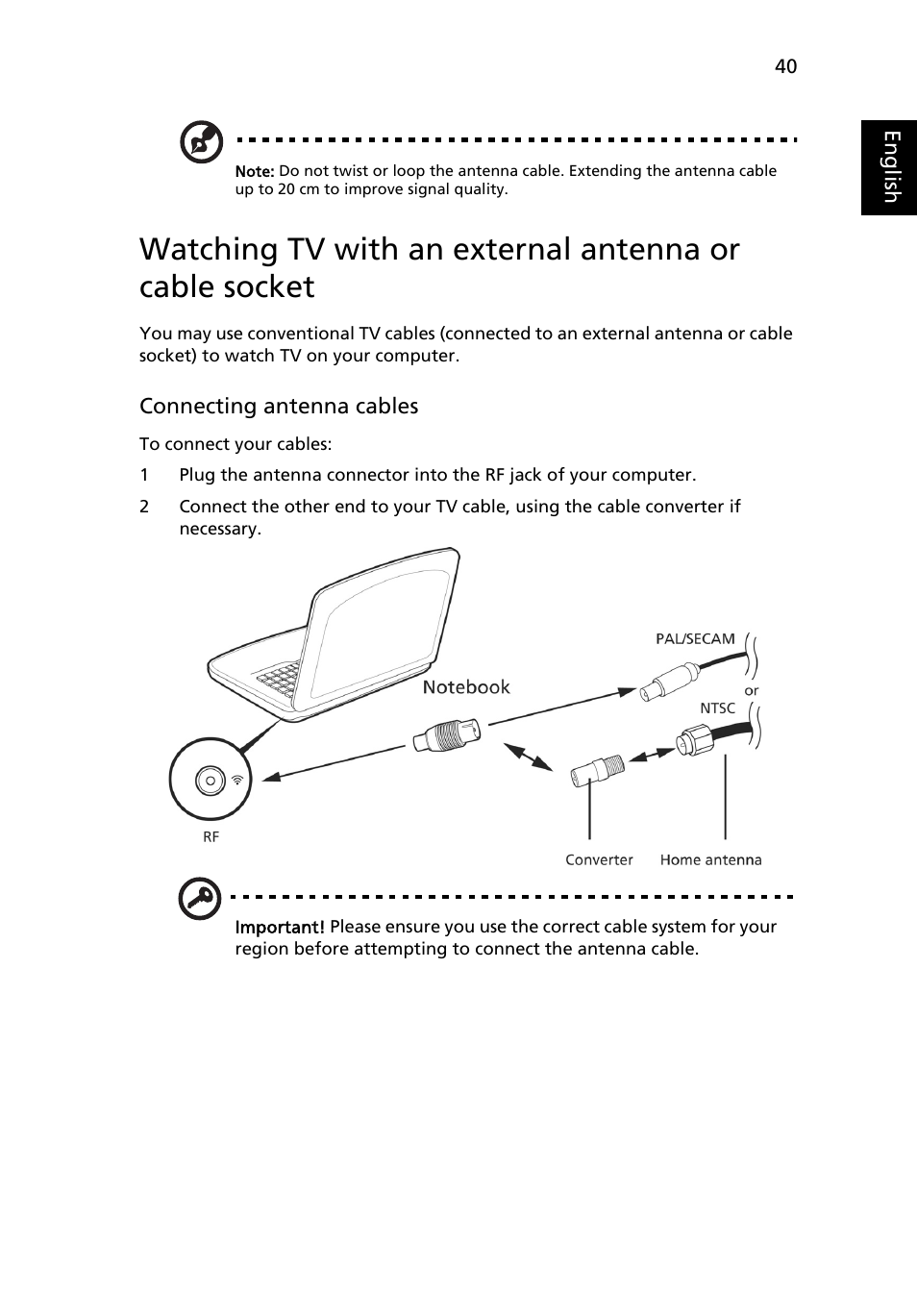 Acer Aspire Series (Generic User Guide) User Manual | Page 59 / 73