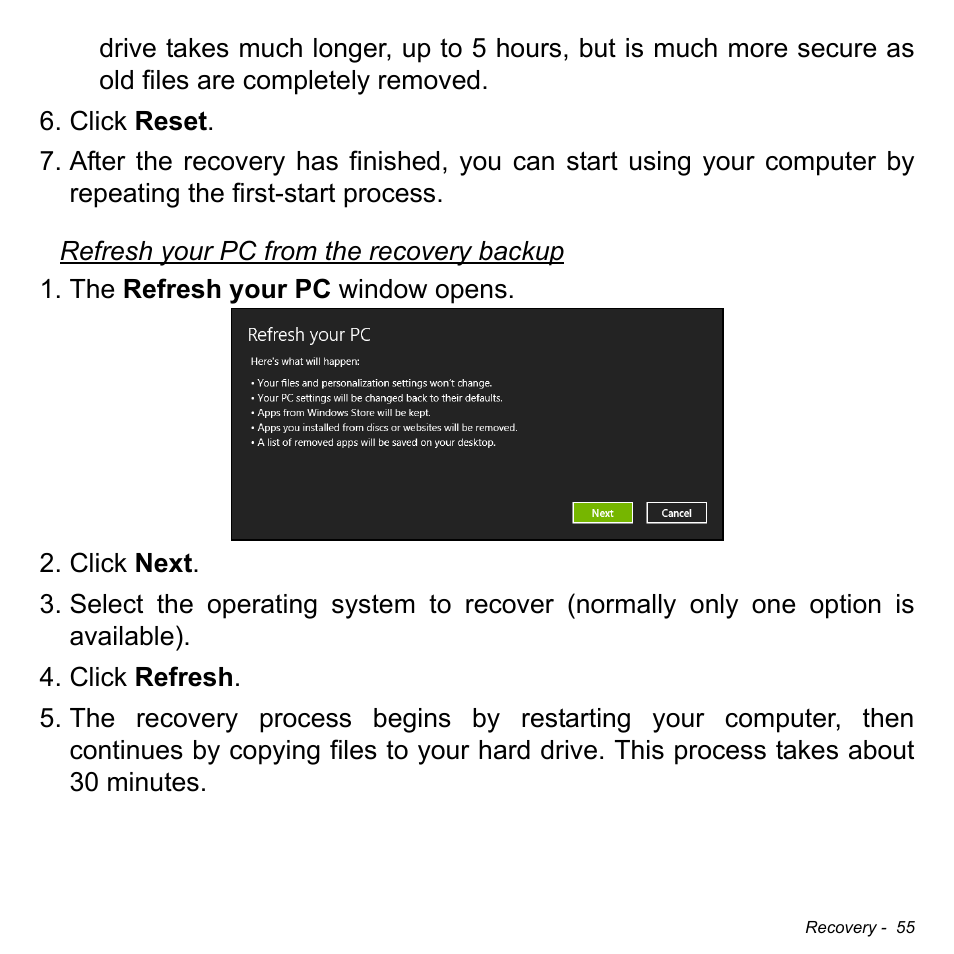 Acer Aspire E1-532G User Manual | Page 55 / 101