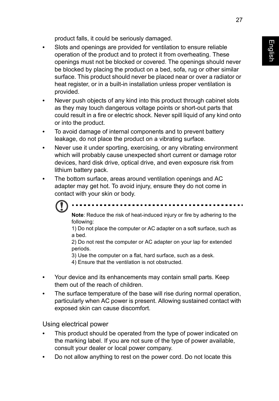 Acer C720P User Manual | Page 27 / 39