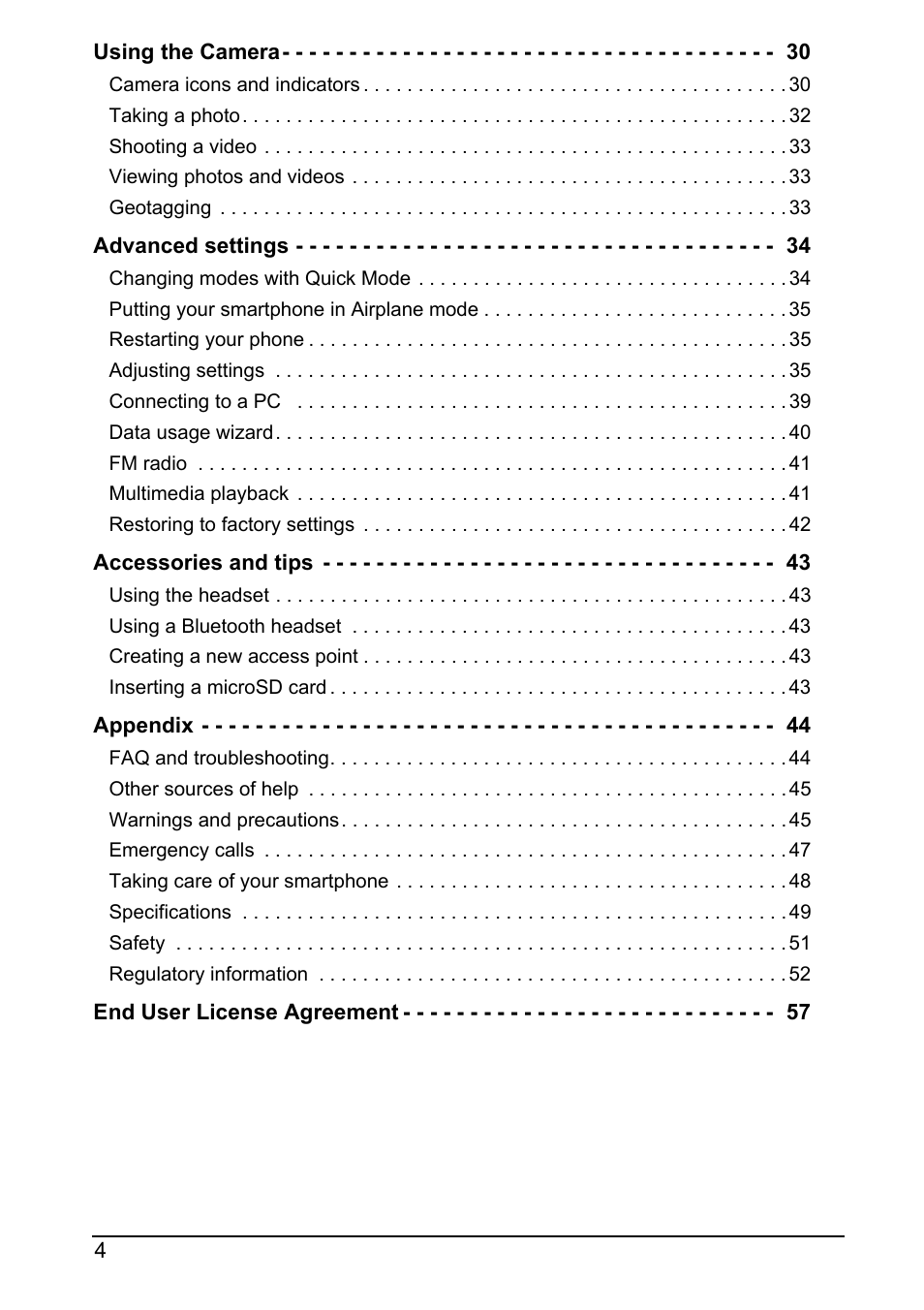 Acer Z160 User Manual | Page 4 / 58