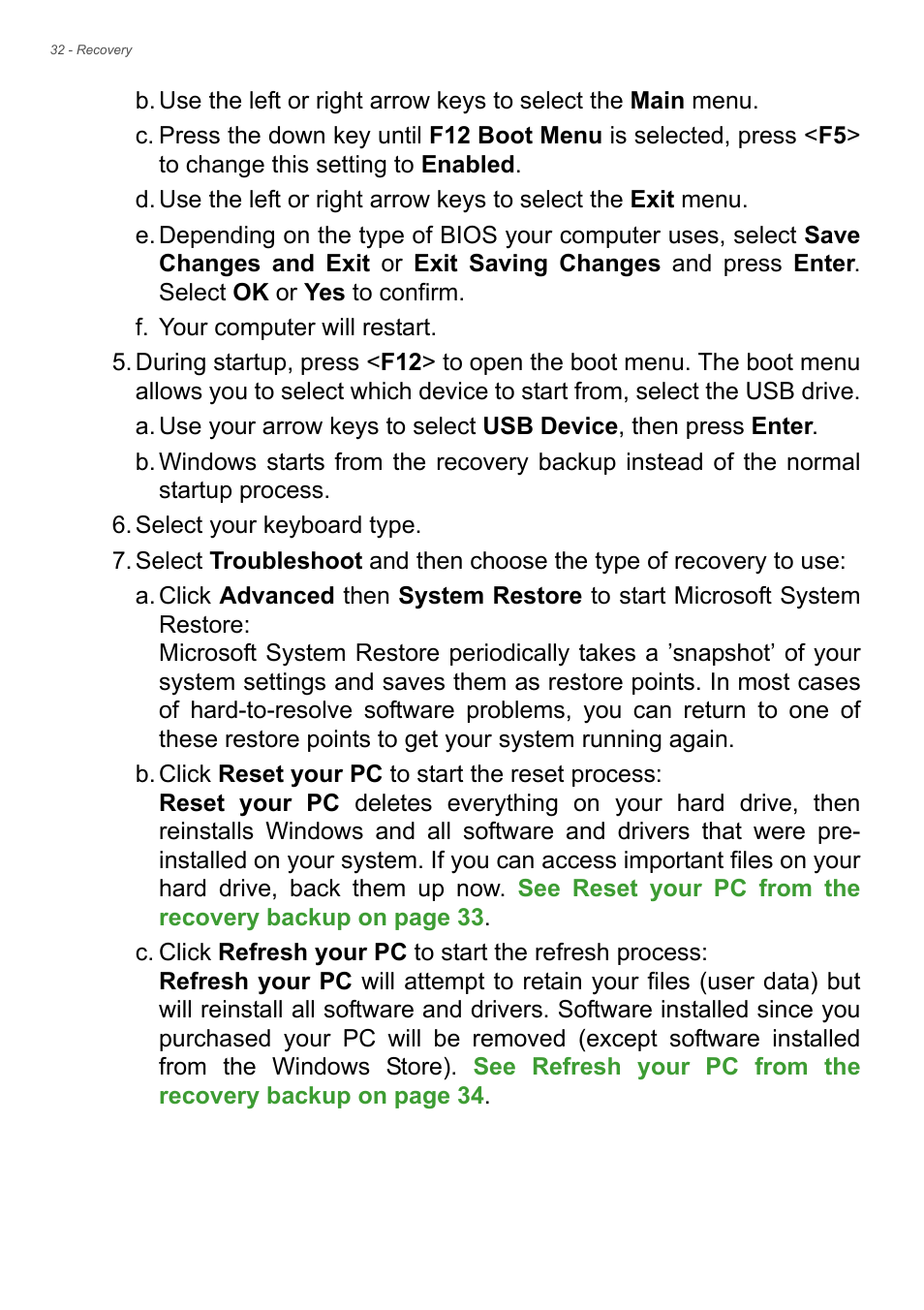 Acer Aspire V7-481G User Manual | Page 32 / 87