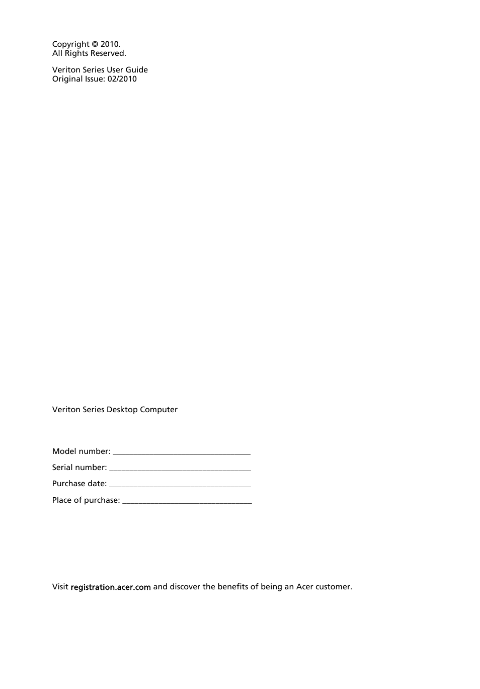 Acer Veriton S6610G User Manual | Page 2 / 38