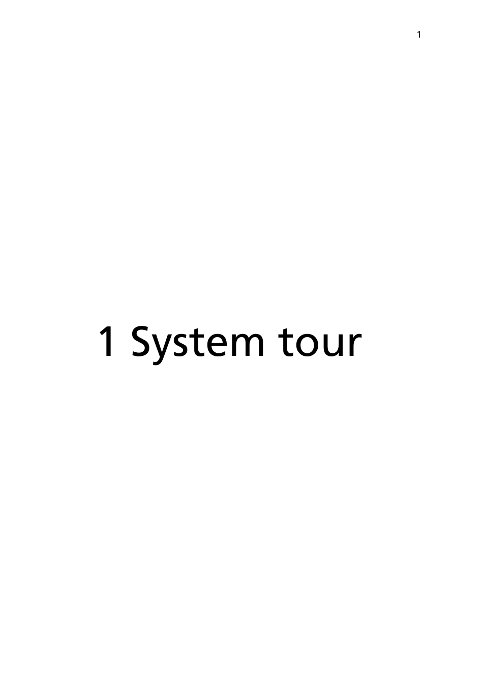 1 system tour | Acer AcerPower 1000 User Manual | Page 11 / 51