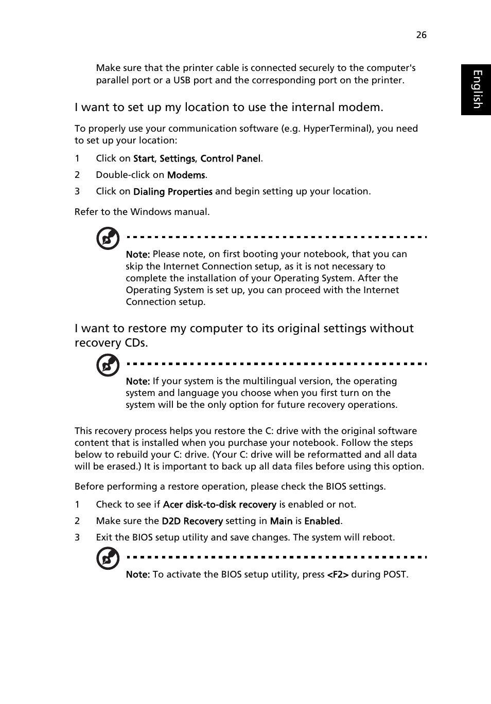 Acer TravelMate 3210 User Manual | Page 35 / 69