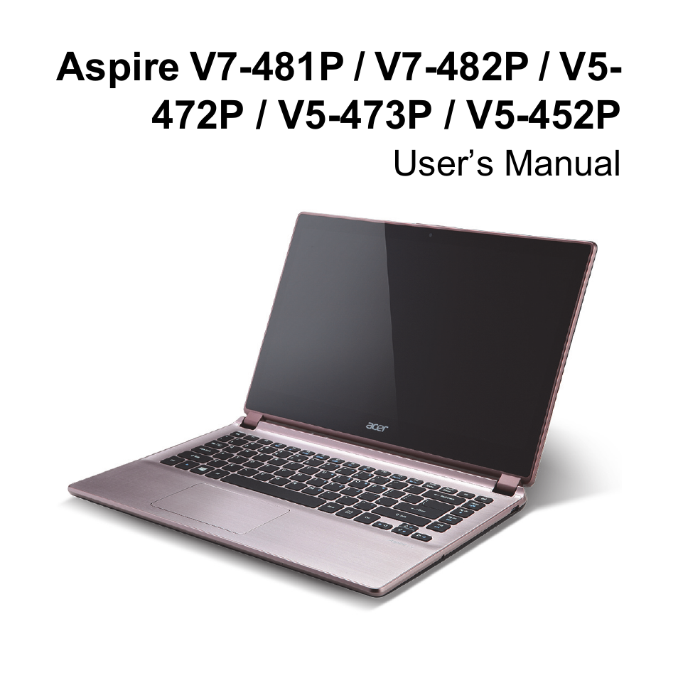Acer Aspire V7-481 User Manual | 108 pages