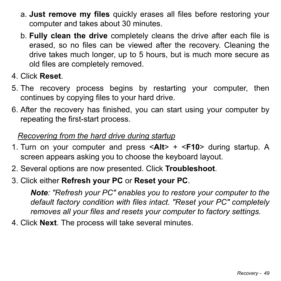 Acer Aspire V7-481 User Manual | Page 49 / 108