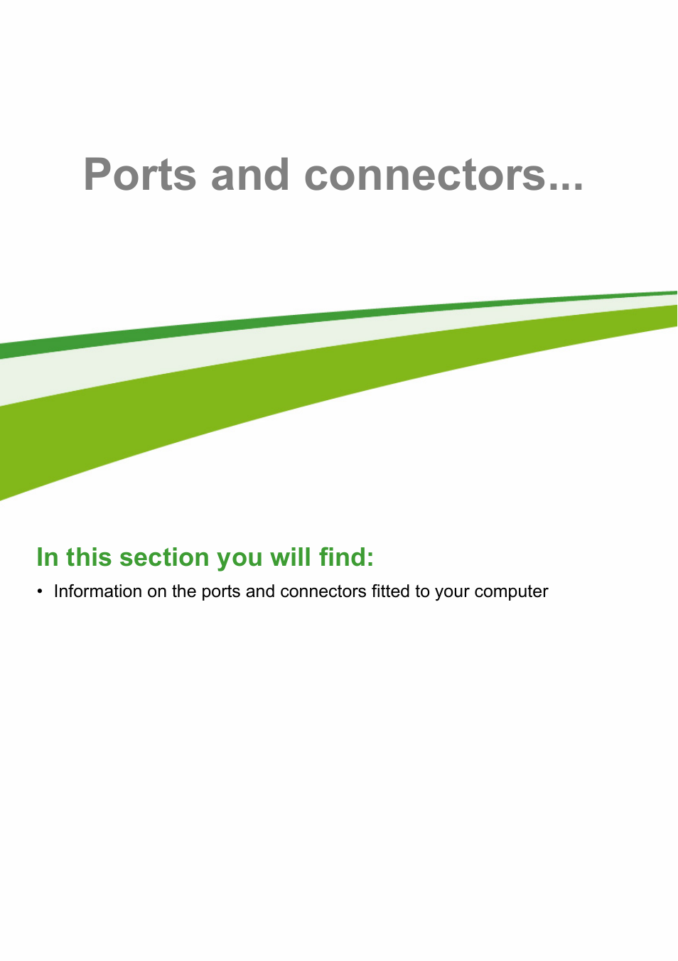 Ports and connectors | Acer TravelMate P245-MG User Manual | Page 66 / 97