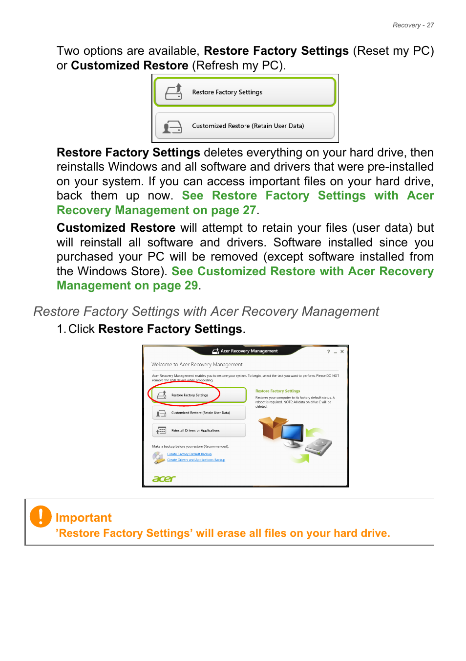 Acer Aspire E1-470PG User Manual | Page 27 / 93