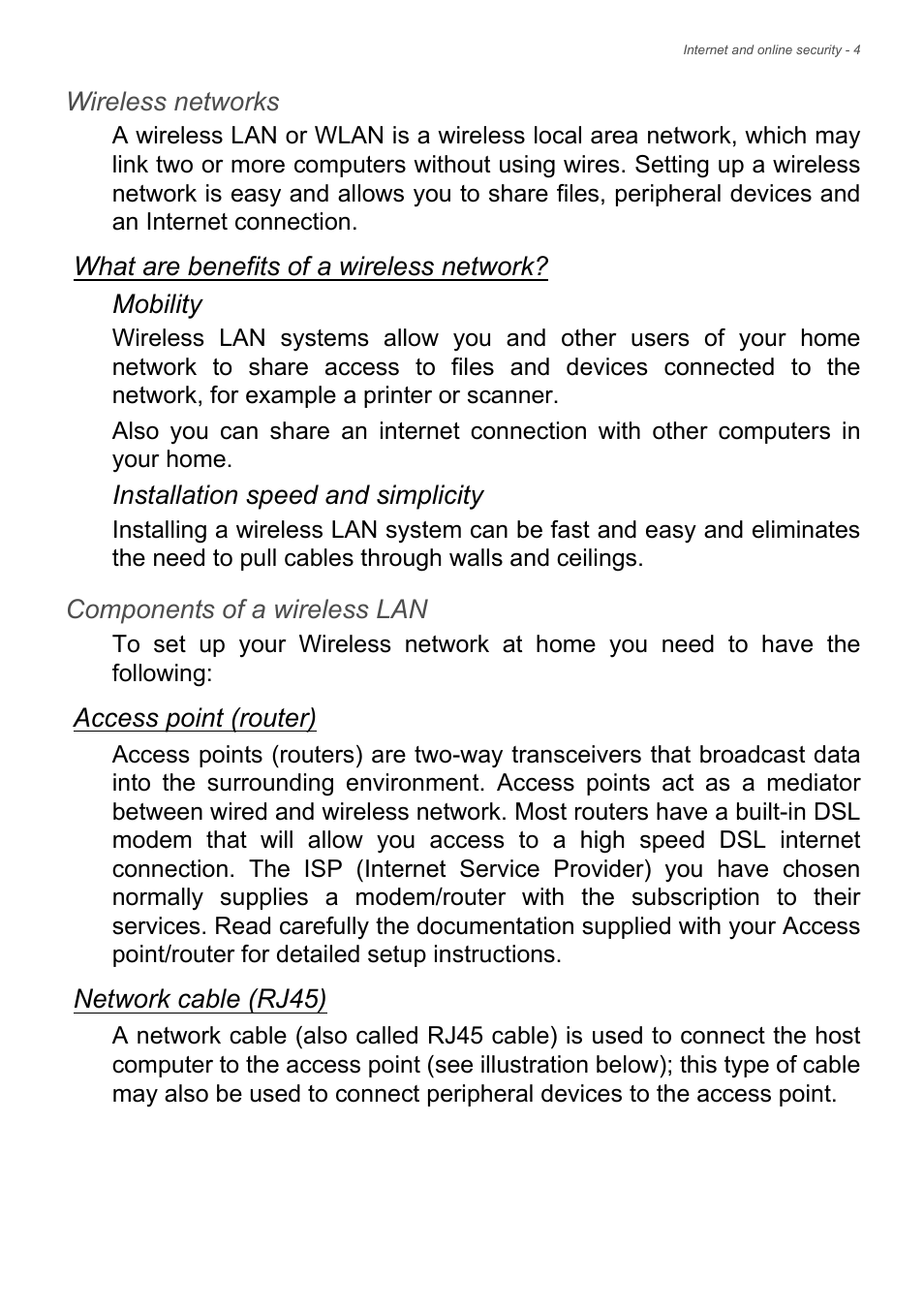 Acer Aspire U5-610 User Manual | Page 62 / 71