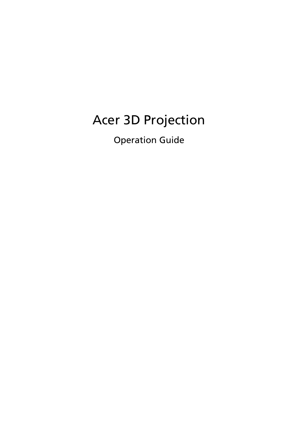 Acer P1341W User Manual | 9 pages