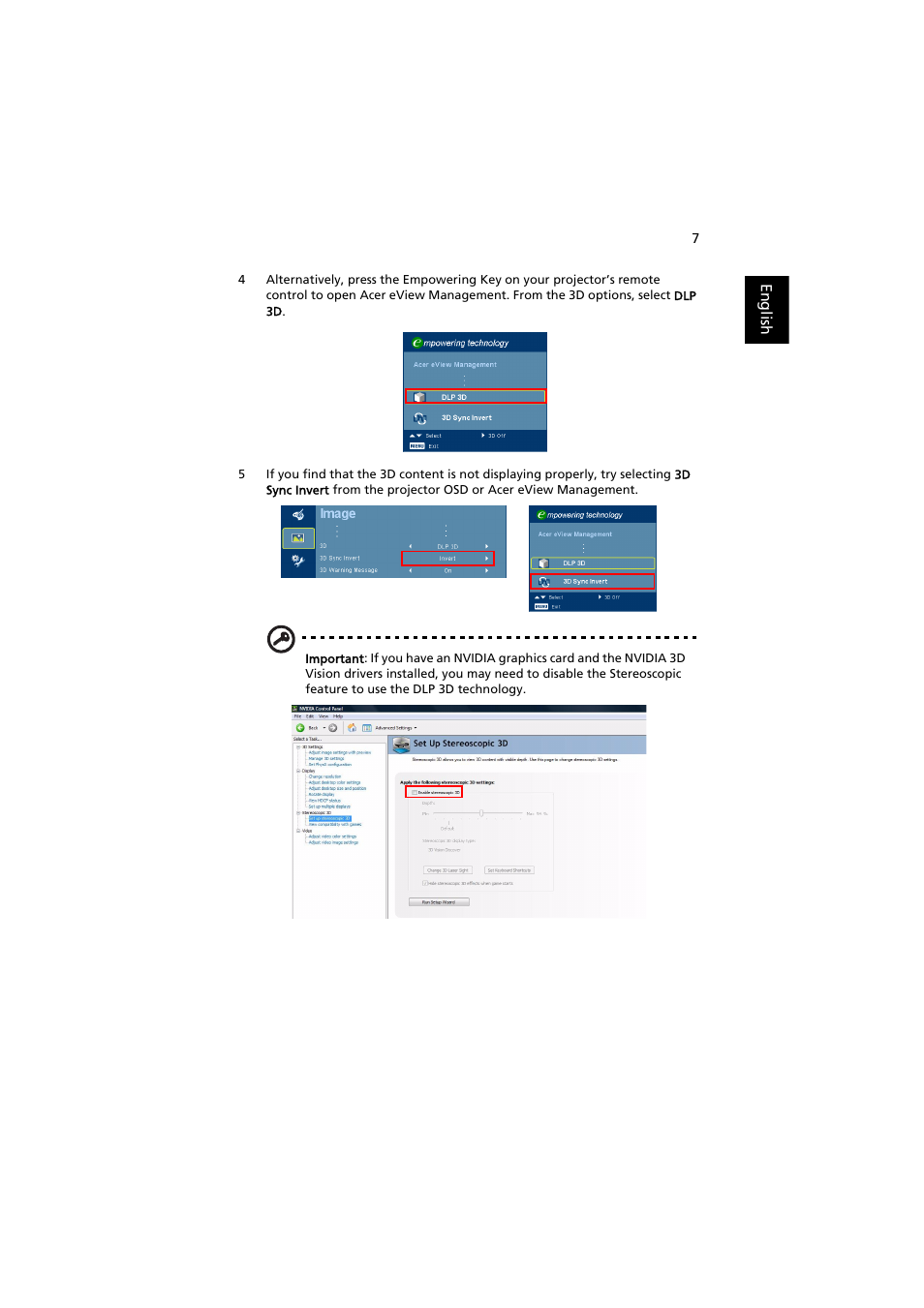 Acer P1341W User Manual | Page 7 / 9