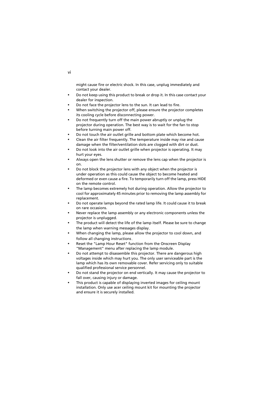 Acer PE-W30 User Manual | Page 6 / 61