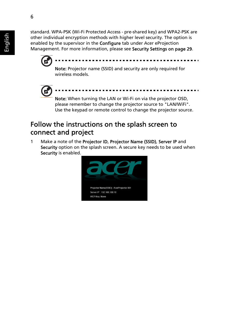 Acer S5201 User Manual | Page 6 / 52