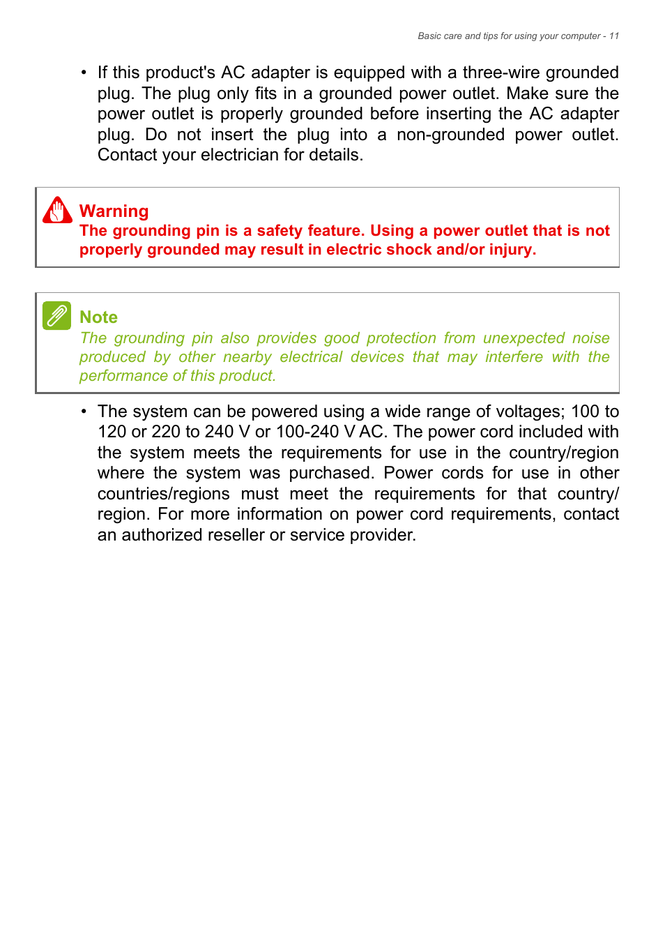 Acer Aspire E1-472 User Manual | Page 11 / 28