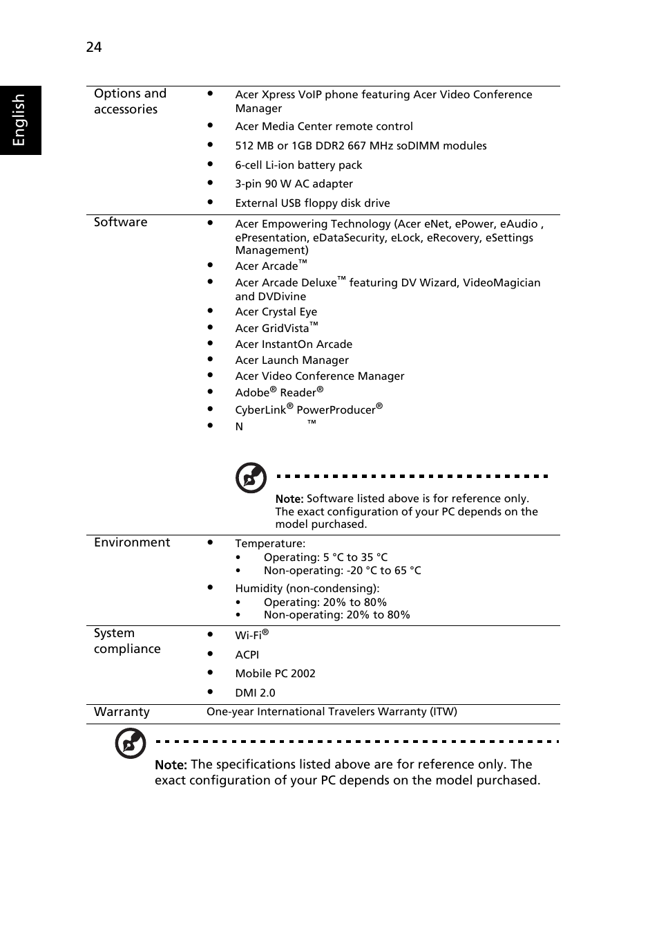 English | Acer Aspire 4920 User Manual | Page 44 / 111