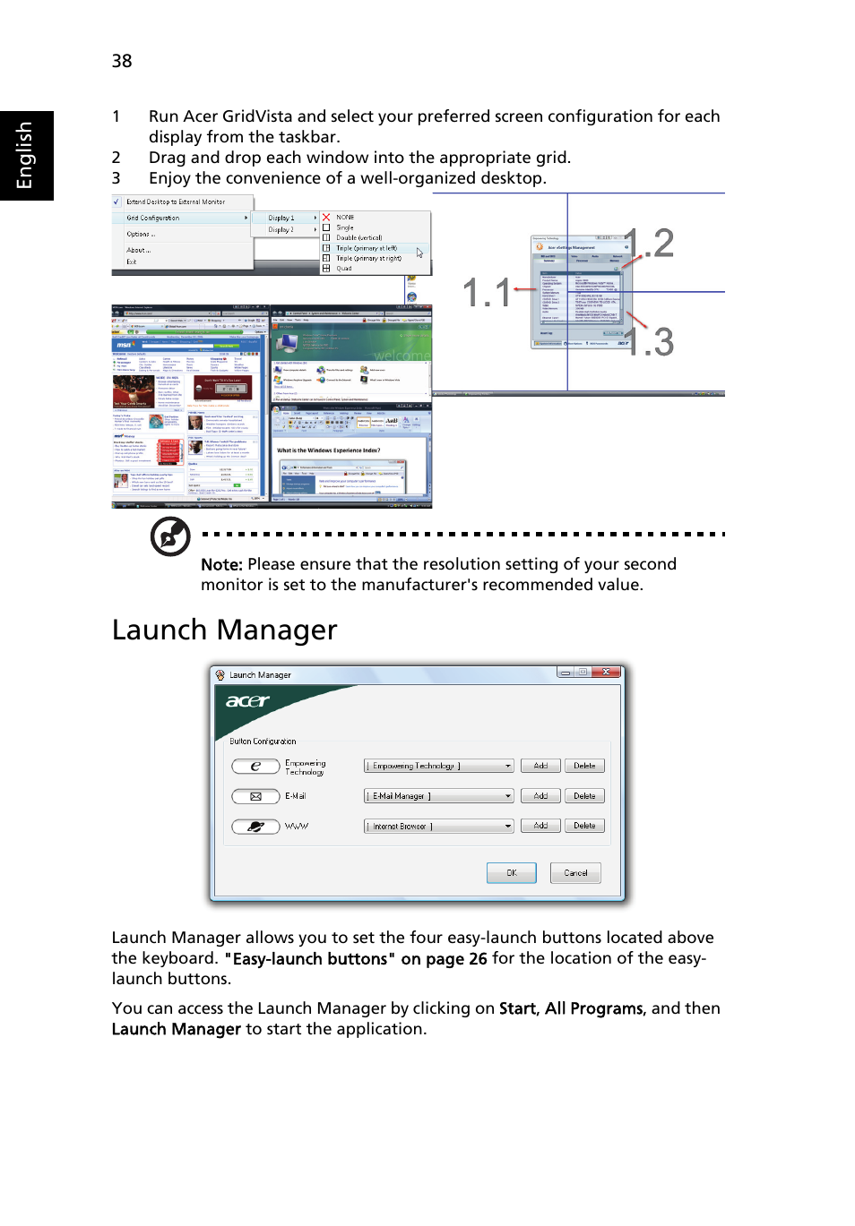 Launch manager | Acer Aspire 4920 User Manual | Page 58 / 111