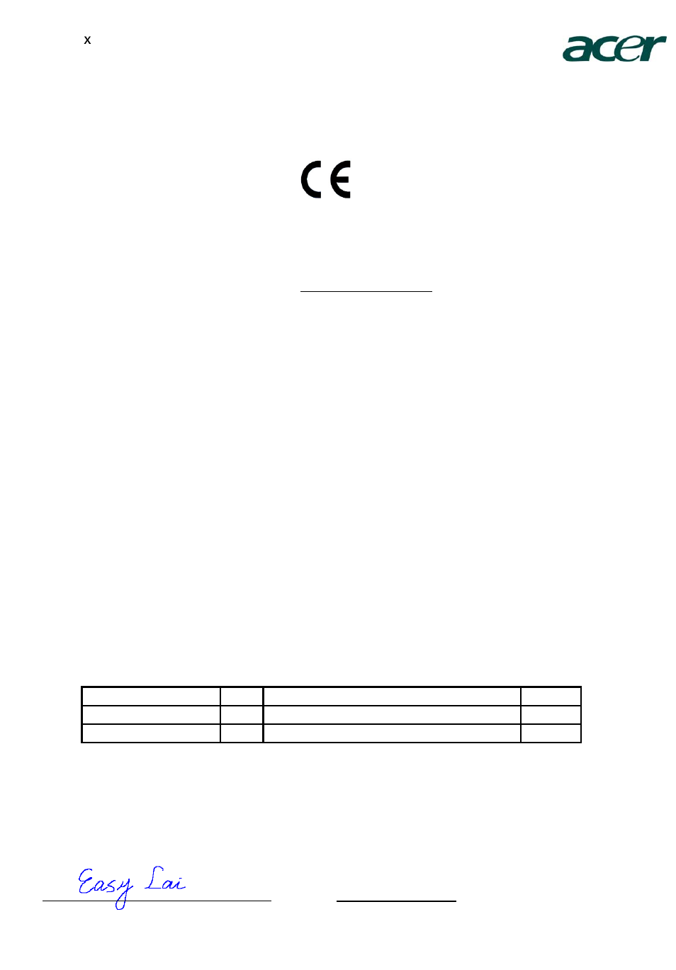 Declaration of conformity | Acer B223WL User Manual | Page 10 / 30