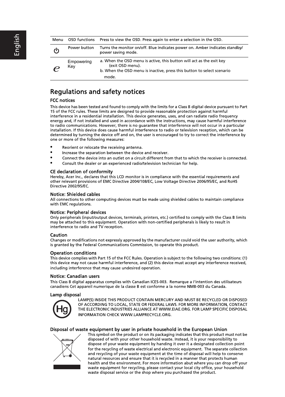 Acer B203H User Manual | Page 2 / 2